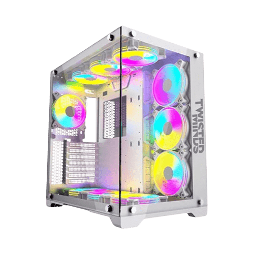 Twisted Minds Bullet-07 Mid Tower Gaming Case - White PC Case