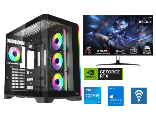 Blizzard LEO Gaming PC – Intel Core i5-14400F | RTX 5060 Ti 16GB + 27" Monitor Bundle