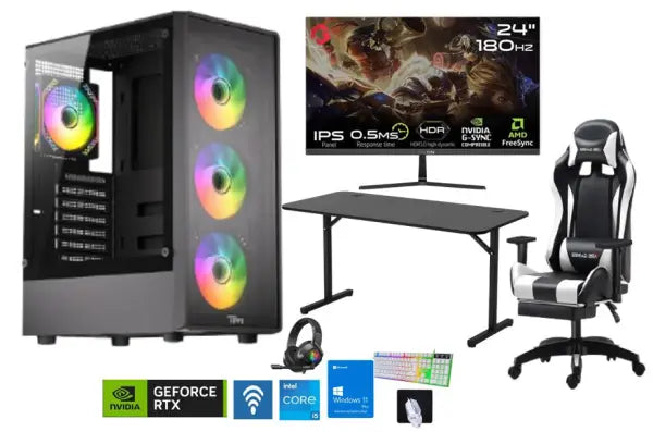 Blizzard ROYAL Gaming PC – Intel Core i5-12400F | RTX 5060 8GB + Ultimate Room Bundle