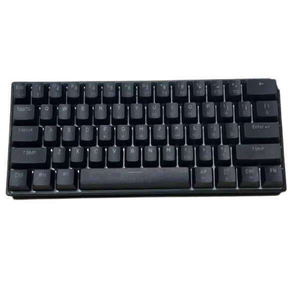 Dk61E 61-Key RGB Mechanical Gaming Keyboard Wired - Black ZD2