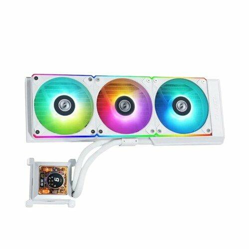 LIAN LI Hydro-Shift LCD 360mm RGB Liquid CPU Cooler - White