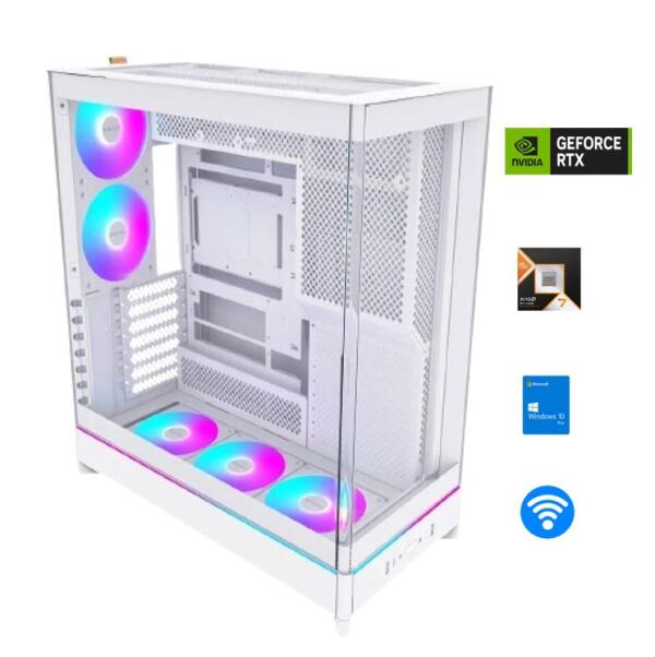 ROSEVILLE Ryzen 7 9800X3D RTX 5070 TI OC 16GB AMD GAMING PC Graphics Card