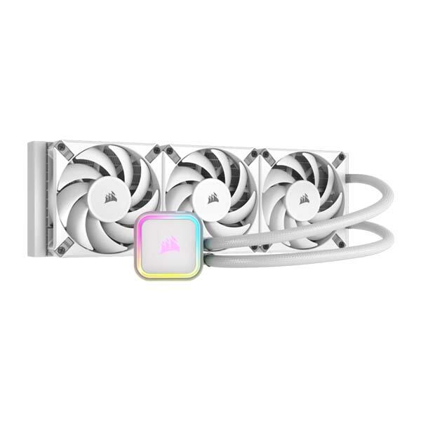 Corsair iCUE H150i RGB ELITE - 3 x 120mm AF CPU Liquid Cooler - White