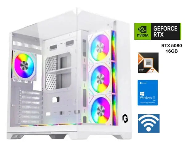 HUNTER AMD Ryzen 7 9800X3D RTX 5080 16GB GAMING PC Graphics Card