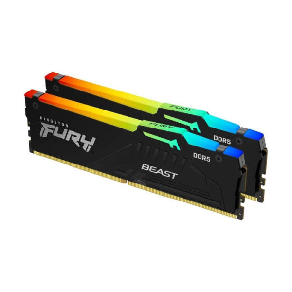 Kingston Fury Beast RGB 16GB (2x8GB) DDR5 5200MT/s CL40 Memory Kit