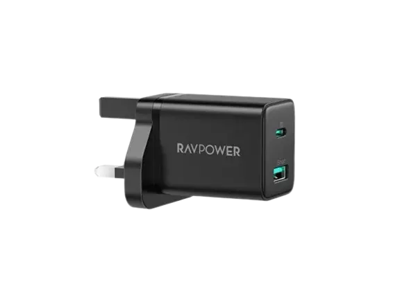 RAVPOWER PD PIONEER 20W 2-PORT WALL CHARGER
