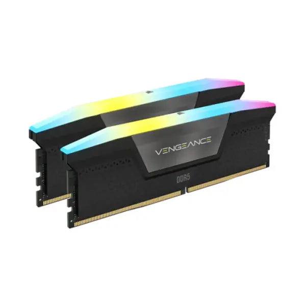 Corsair VENGEANCE RGB 32GB (2x16GB) DDR5 DRAM 5200MHz C40 Memory Kit - Black