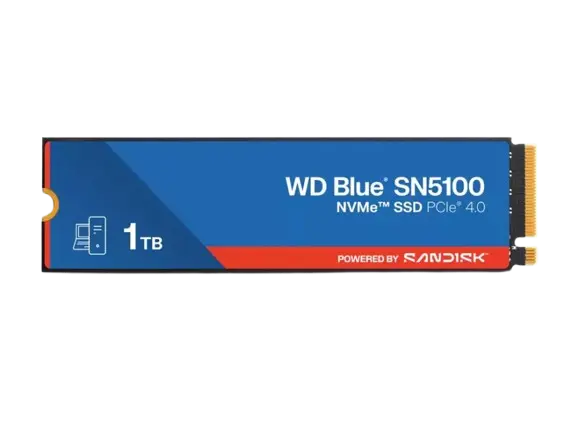 WD SN5100 M.2 2280 PCIe 4.0 Gen4X4 NVMe SSD (R:7,100MB/s W:6,700MB/s) - 1TB