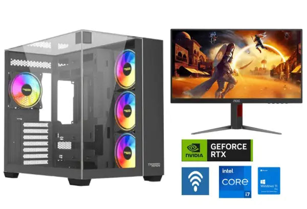 DARK MATTER I7-14th RTX 5070 12GB Gaming PC With Monitor