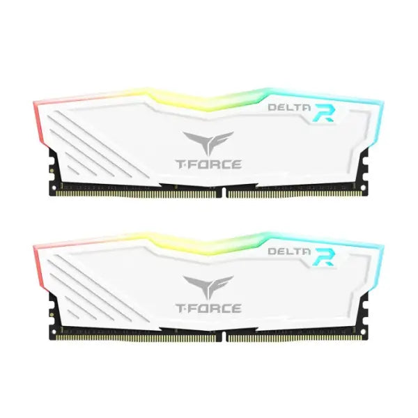 TeamGroup T-Force DELTA RGB 16GB (2x8GB) DDR4 3600MHz CL18 Memory Kit - White