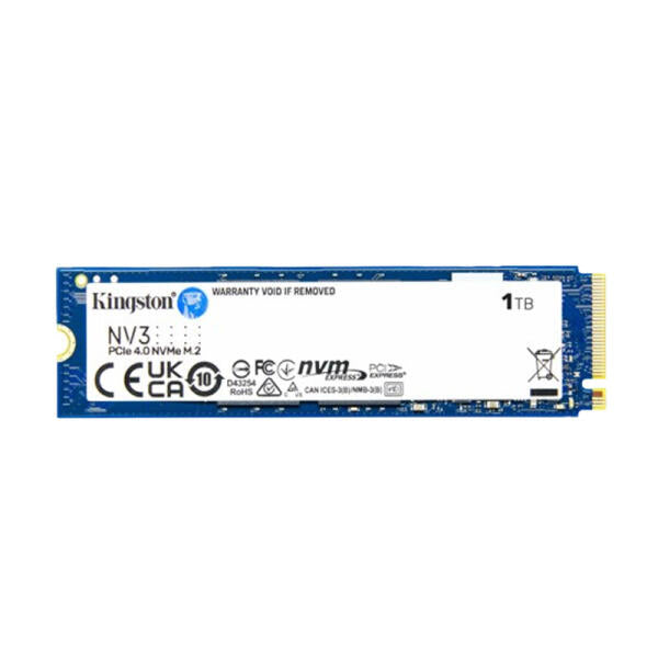 Kingston NV3 1TB PCIe 4.0 NVMe M.2 Up To 6000MB/s