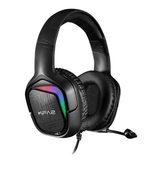 GALAX SONAR-04 USB 7.1 Channel RGB Gaming Headset, 7.1 Virtual Surround Sound, Professional Mic, USB 2.0, Black