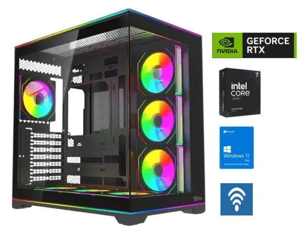 DATAFUSION I7 Ultra 7 265K RTX 5070 12GB GAMING PC Graphics Card