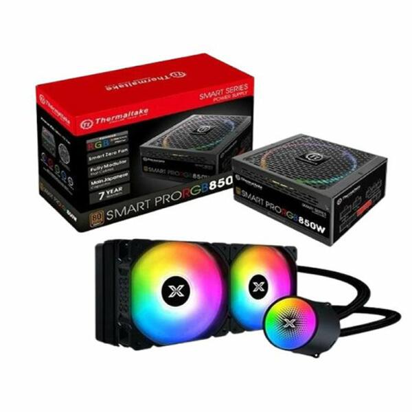 Thermaltake Smart Pro RGB Bronze Fully Modular Power Supply - 850W Xigmatek Liquid Killer X 240 AIO Liquid Cooler