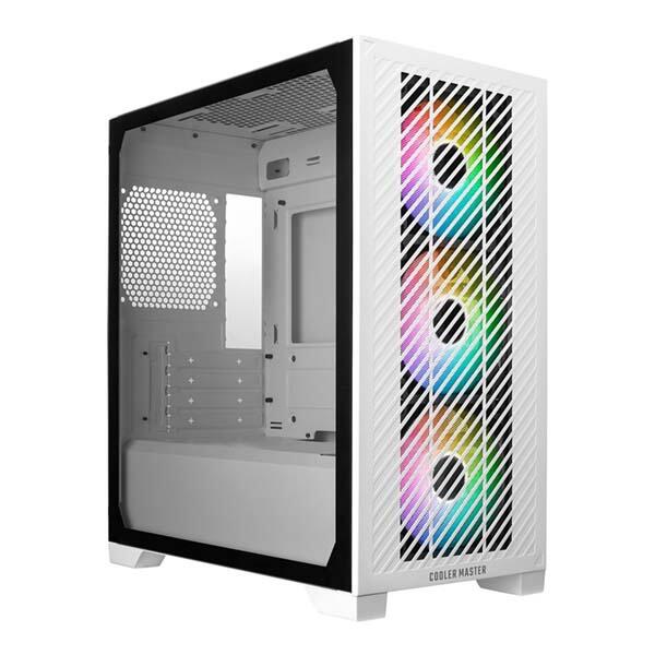COOLER MASTER Elite 301 Mid Tower Case - White PC Case
