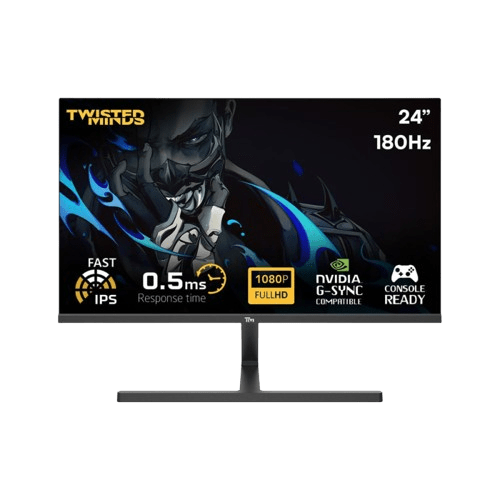 Twisted Minds 24'' Fast IPS Panel 180Hz 0.5ms FHD HDMI 2.0 HDR Gaming Monitor