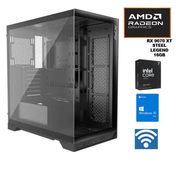 Mega Power Ultra 7 265K AMD Radeon - RX 9070 XT GAMING PC PRO Graphics Card