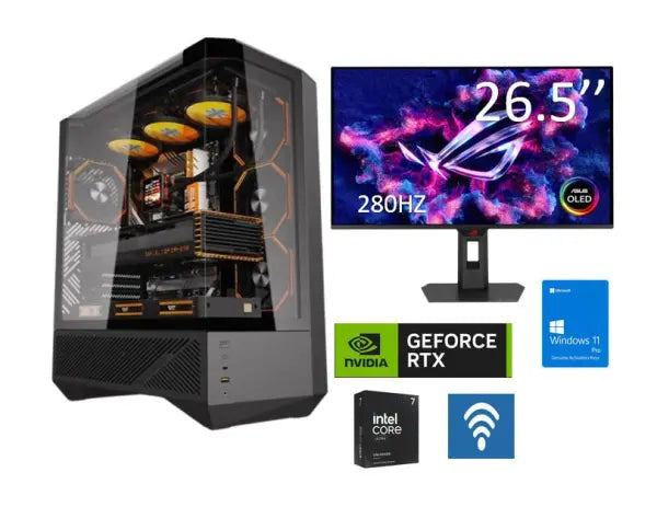 ULTRA 7 Intel Core Ultra 7 256K RTX 5070 Ti 16GB Gaming PC With Monitor