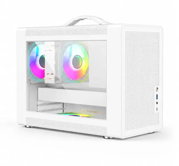 LC-Power Gaming MB Amplified_- M-ATX Gaming Case- WHITE PC Case