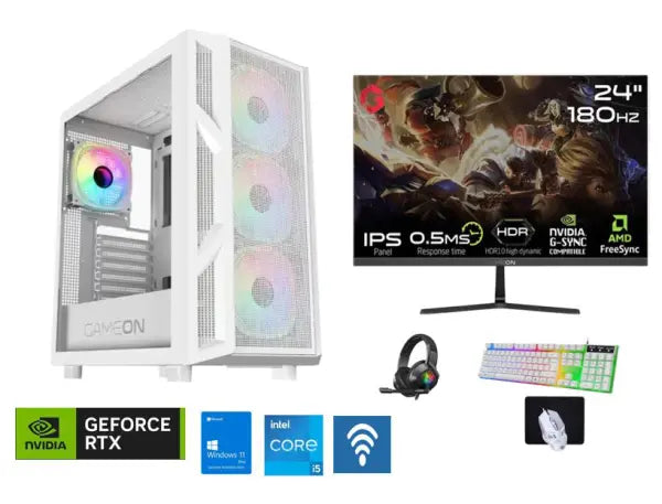 Blizzard DUKE Gaming PC – Intel Core i5-14400F | RTX 5060 8GB + Monitor & Peripherals Bundle