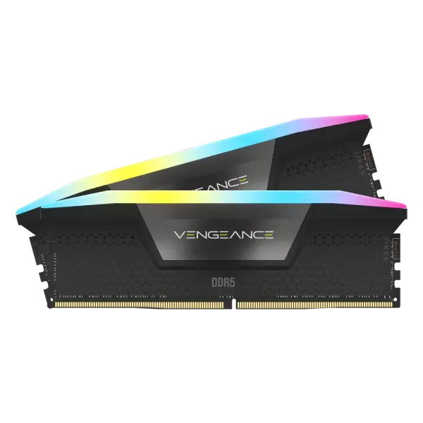 Corsair VENGEANCE 32GB (2x16GB) RGB DDR5 6000MHz CL38 Memory Kit - Black