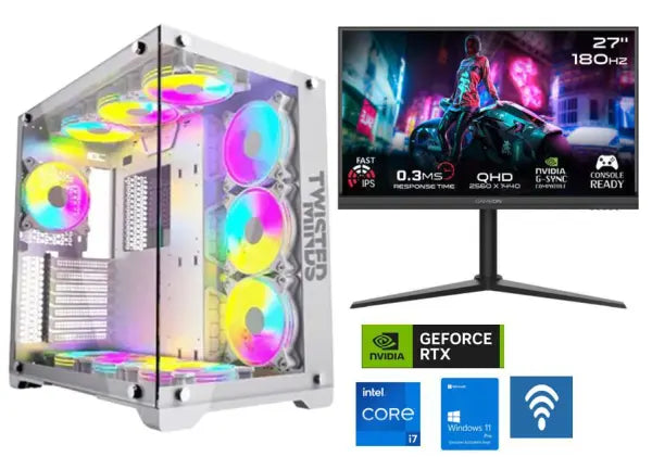 WAR ZONE I7-14th RTX 5070 Ti 16GB Gaming PC With Monitor