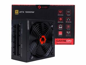 GAMEON - SPY2 ATX 1000 WATTS 80 PLUS Gold Value Gaming Power Supply - Black