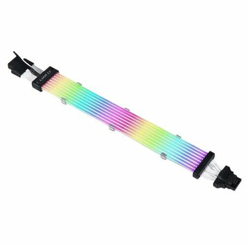 Lian Li Strimer Plus V2 RGB 12+4 To 12+4 Light Guide 8 LED PSU Extension Cable G89.PW16-8PV2.00 Power Supply