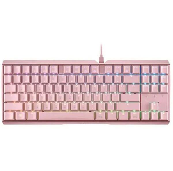 CHERRY MX3.0S Blue Switch RGB TKL Mechanical Gaming Keyboard - Pink