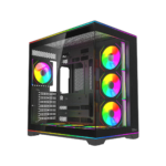 Twisted Minds RAMPAGE Gaming Case Mid Tower - Black (7ARGB Fans Included) TM-RAMPAGE-B