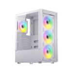 Twisted Minds PHANTOM Gaming Case 4 Fans Mid Tower - White (4 ARGB Fans Included)