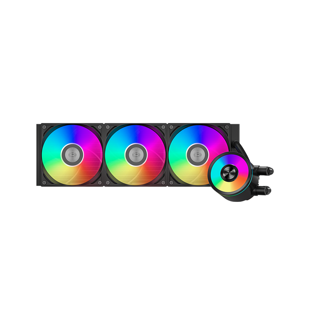 01-official-black-product-01 PC Cooler DA360 Pro ARGB CPU Liquid Cooler - Black - الصورة 1