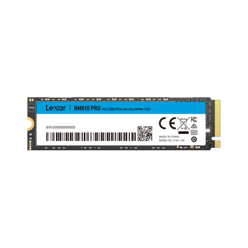 01-official-lexar-nm610pro-1tb Lexar Nm610pro M.2 2280 PCIe Gen3x4 NVMe SSD - 1TB - الصورة 1