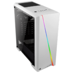 Aerocool Cylon Tempered Glass RGB ATX Mid Tower - White PC Case