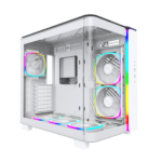 Montech KING95 Pro Mid-Tower PC Chassis - White PC Case