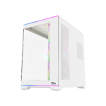 ⁦Twisted Minds RAMPAGE Gaming Case Mid Tower - White - TM-RAMPAGE-W (7ARGB Fans Included)⁩ - الصورة ⁦2⁩
