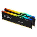 ⁦Kingston Fury Beast RGB 16GB (2x8GB) DDR5 5200MT/s CL40 Memory Kit⁩ - الصورة ⁦4⁩