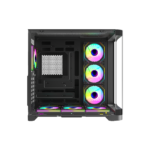 ⁦Twisted Minds Flux Mid Tower Gaming Case, ATX PC Case With ARGB Lighting & Advanced Cooling Support, Black (7ARGB Fans Included)⁩ - الصورة ⁦3⁩