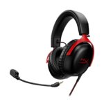 ⁦HyperX Cloud III Wired Gaming Headset - Black/Red⁩ - الصورة ⁦4⁩