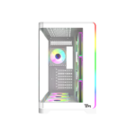 ⁦Twisted Minds FLUX Gaming Case Mid Tower - White - TM-FLUX-W (7ARGB Fans Included)⁩ - الصورة ⁦4⁩