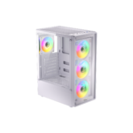 ⁦Twisted Minds PHANTOM Gaming Case 4 Fans Mid Tower - White (4 ARGB Fans Included)⁩ - الصورة ⁦4⁩