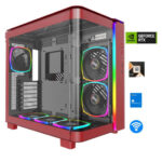 BIG Red AMD Ryzen 7 9800X3D RTX 5090 32GB GAMING PC Graphics Card