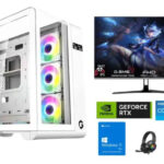 Blizzard WHITE WIDOW Gaming PC – Intel Core i5-12400F | RTX 5060 Ti 8GB + Full Setup Bundle