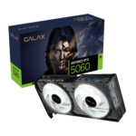 ⁦Galax GeForce RTX 5060 1-Click OC BLACK 8GB GDDR7 DLSS 4 Graphics Card⁩ - الصورة ⁦2⁩