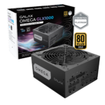 ⁦GALAX OMEGA GLX1000 Full-Modular Power Supply, 1000W Power, 80 PLUS Gold Efficiency⁩ - الصورة ⁦2⁩
