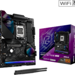 ASRock B850 Riptide WiFi AM5 ATX Motherboard, AMD B850 Chipset, 4x DDR5 DIMM Slots, 256GB Max Memory, 1x PCIe 5.0 x16, 4x M.2 Slots, Black