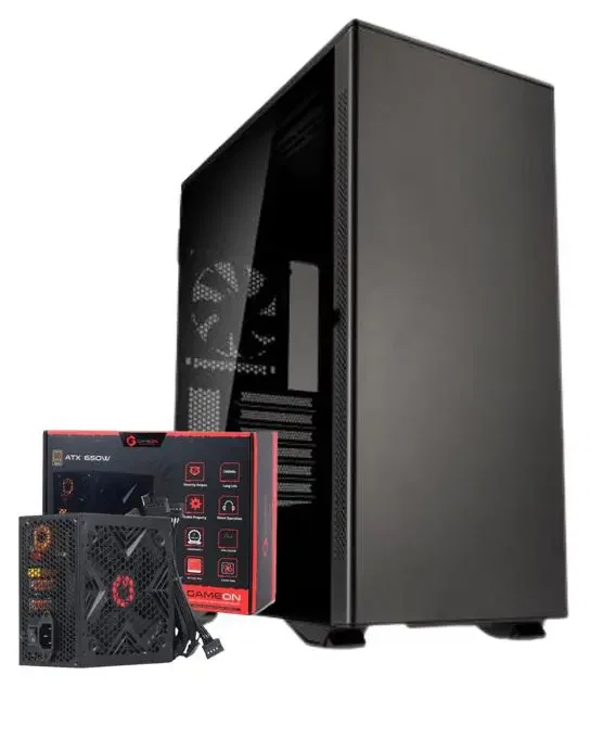 0177564474069d630446c3e99_01913631_c_ffffff-010101-000000.webp Rosewill Helium Flow Black Mid Tower Computer Gaming Case, ATX, 4x 120mm ARGB Fan FREE Power Supply - الصورة 1