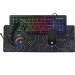 GAMEON GO-CYPHERW-XL-B All-In-One Gaming Bundle (Keyboard, Headset, Mouse & Mousepad) - Black