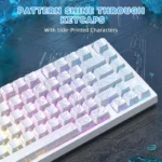 ⁦ATTACK SHARK R82 HE Wired 75% Gaming Keyboard with C01ULTRA LED Cable WHITE⁩ - الصورة ⁦8⁩