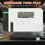 ⁦Attack Shark R82 HE Rapid Trigger 75% Wired 8KHz Magnetic Keyboard With 0.005mm RT - Black⁩ - الصورة ⁦4⁩